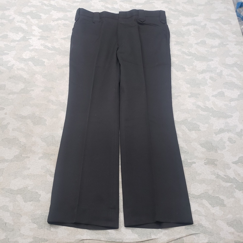 Vintage Circle S Pants‎ Mens 37x29 Black Pockets Trouser Bootcut Cowboy